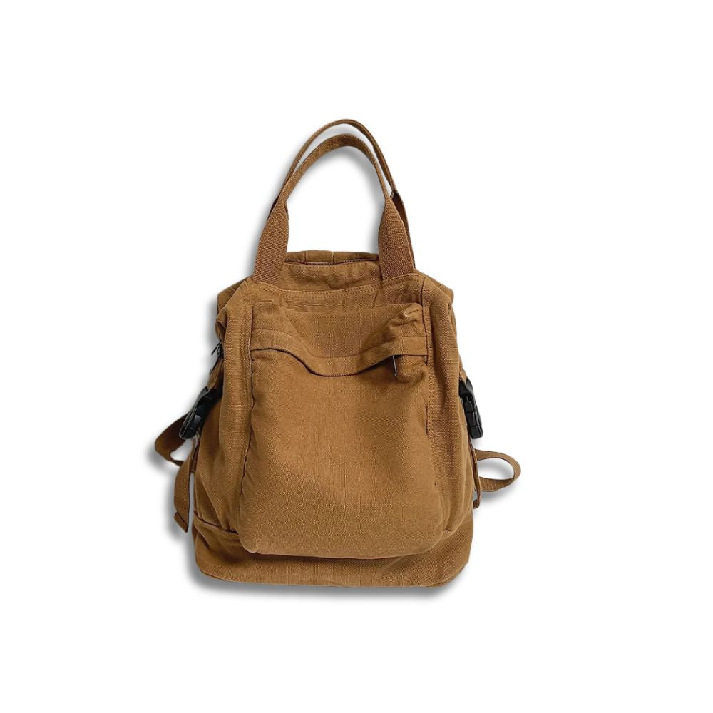 Women's Foldable Canvas Daypack Travel Backpack