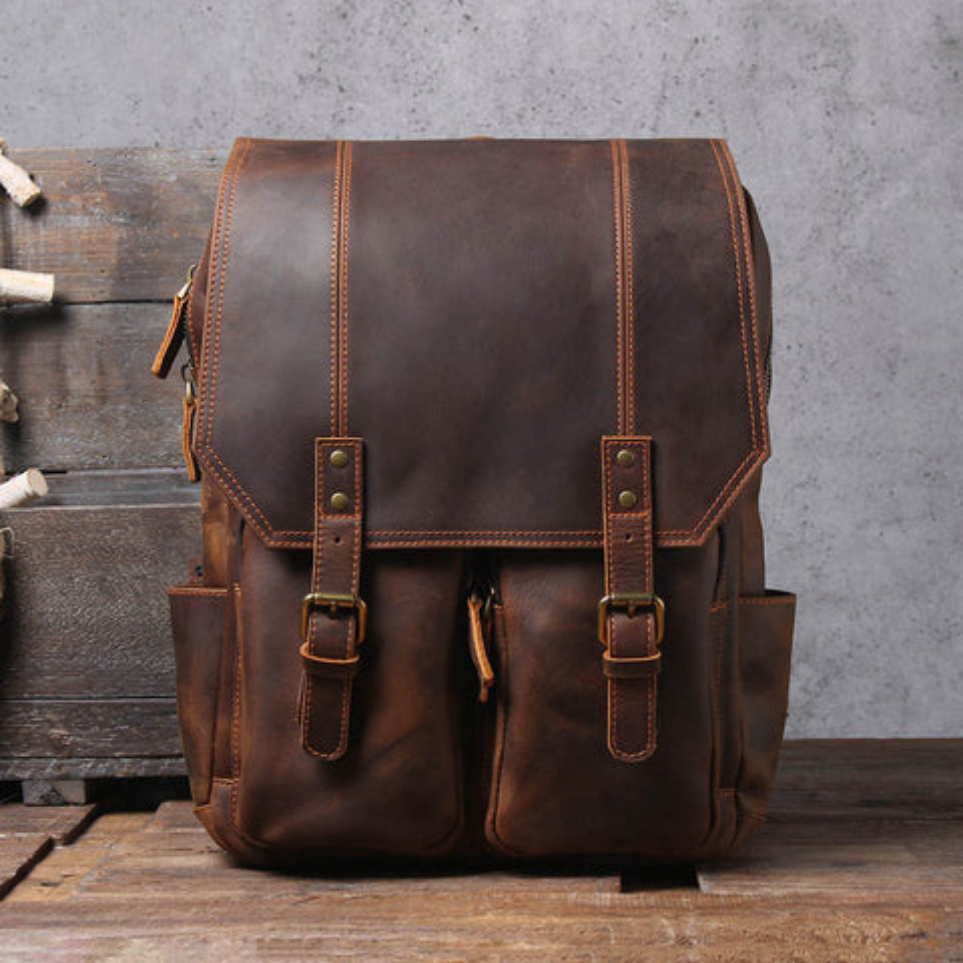 Brown Travel Backpack | Vintage Utility, Everyday Strength