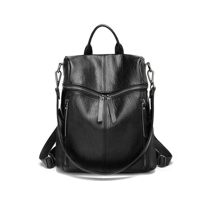 Men's Leather Backpack | Large Capacity Rucksack 1