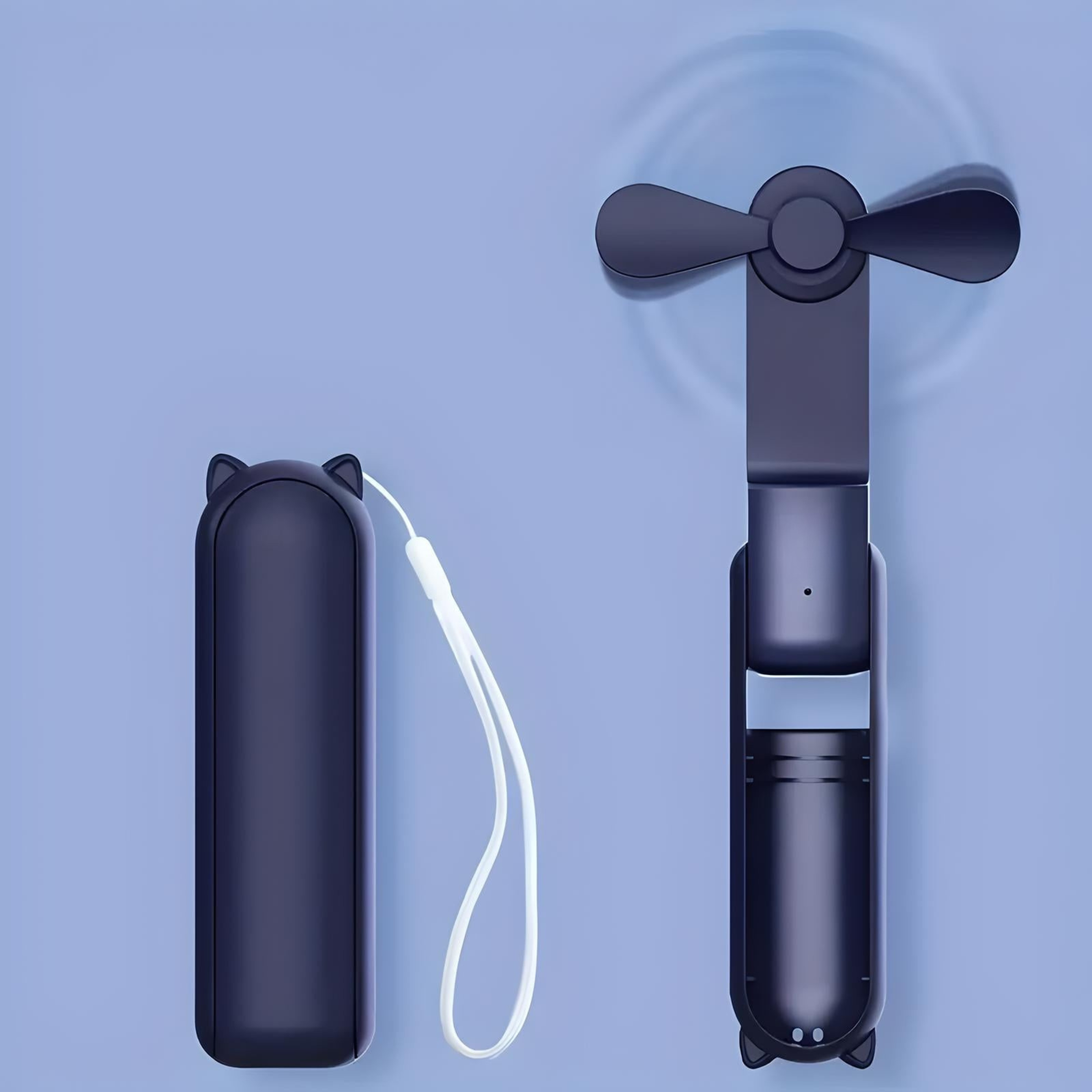 Mini Travel Fan | Pocket-Sized Cooling with USB Recharge