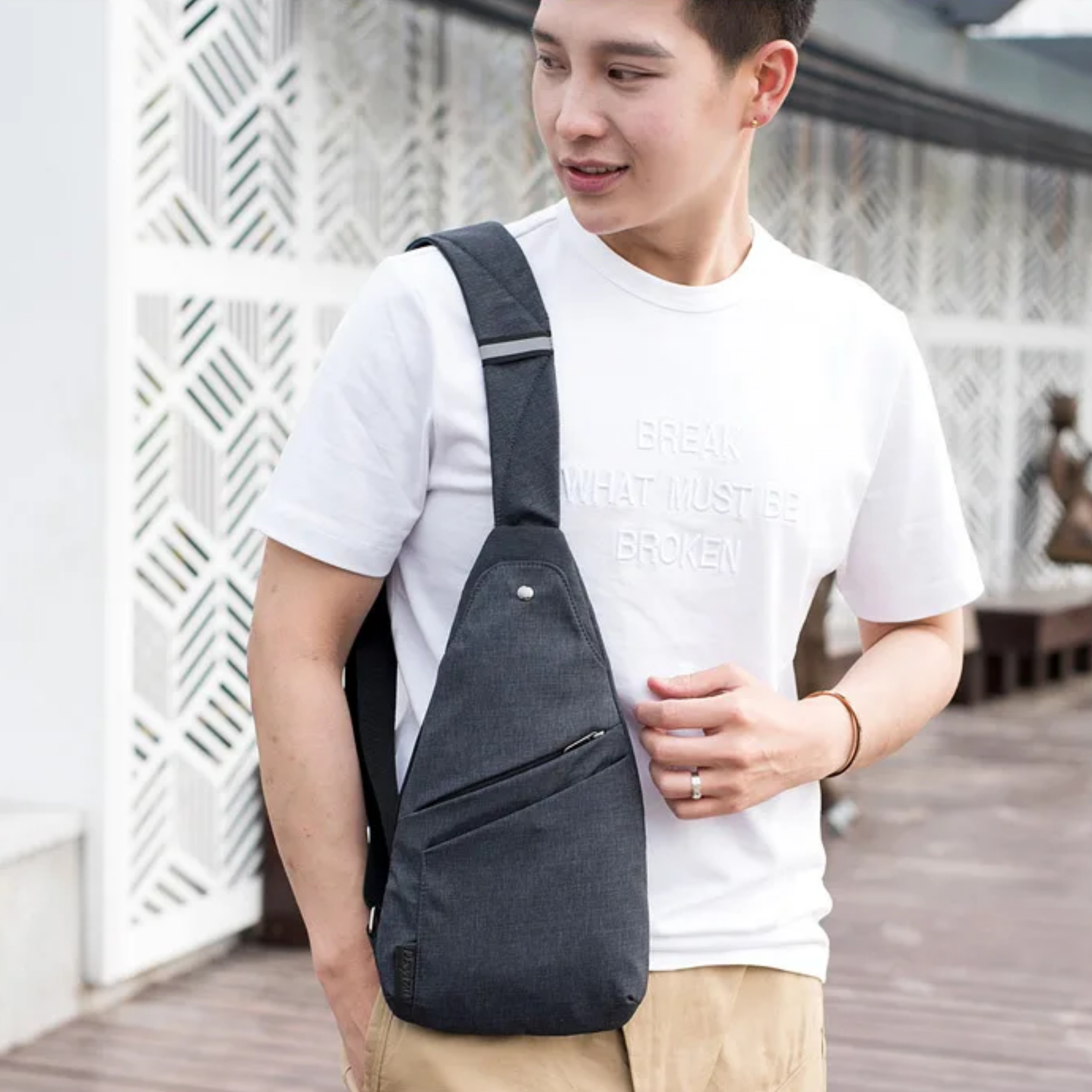 Men's Anti-Theft Crossbody Bag | Secure Travel Design