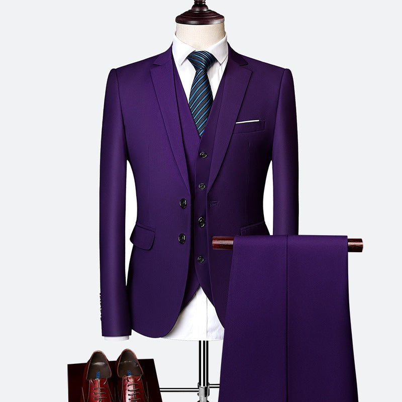 3-piece formal men's suit set 10