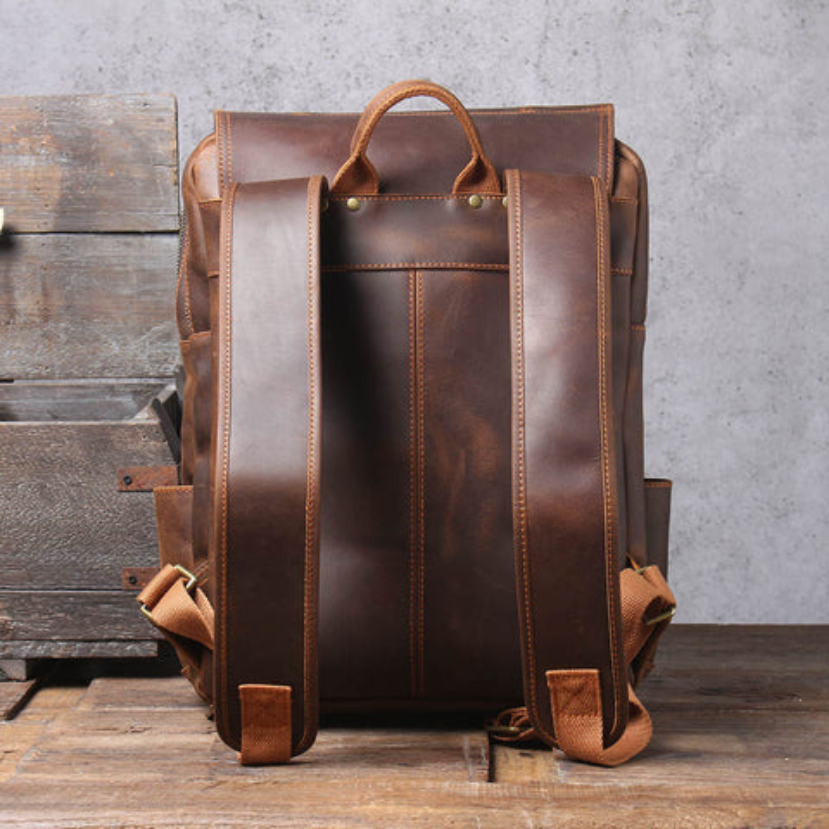 Brown Travel Backpack | Vintage Utility, Everyday Strength