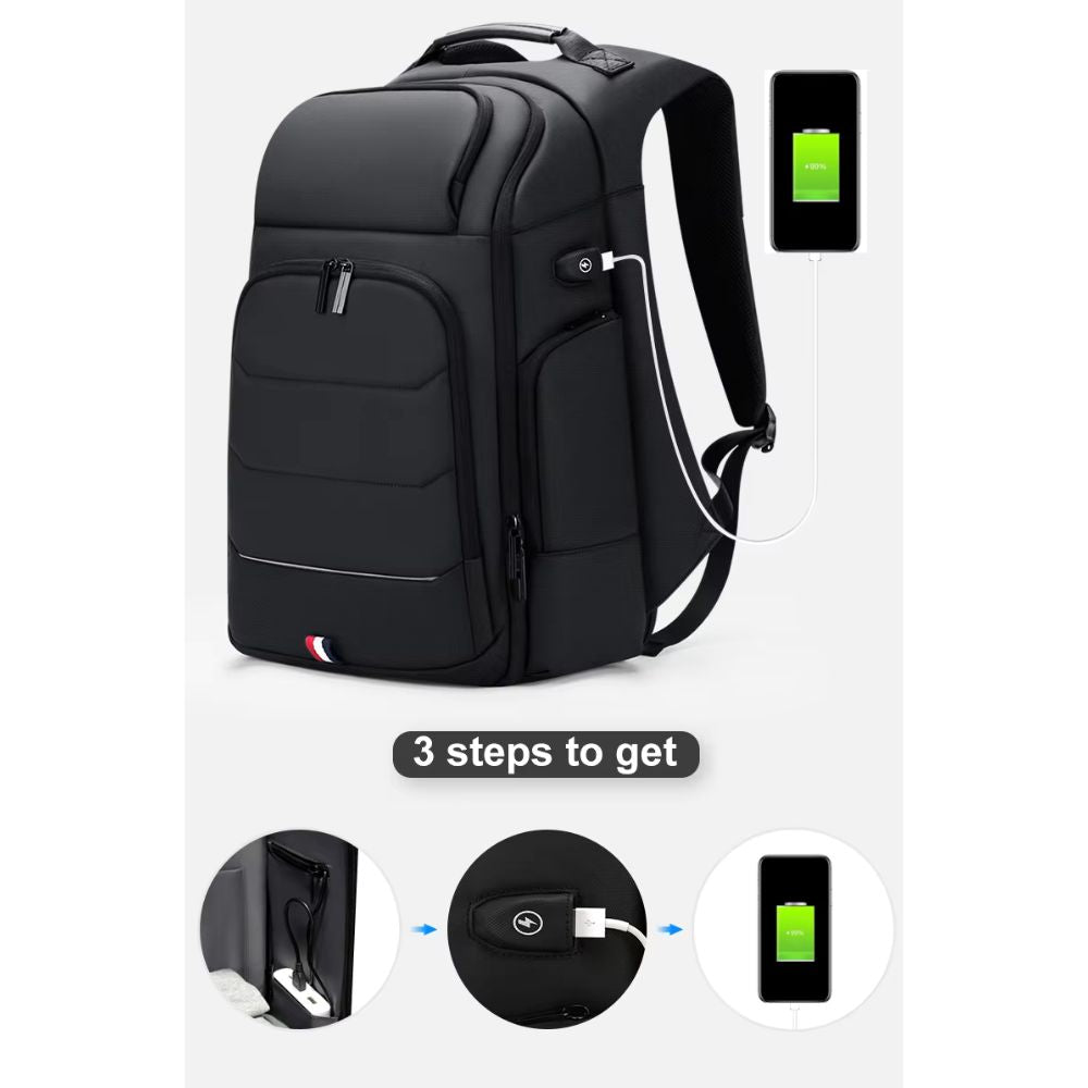 Men's Expandable Laptop Travel Backpack | USB Charging