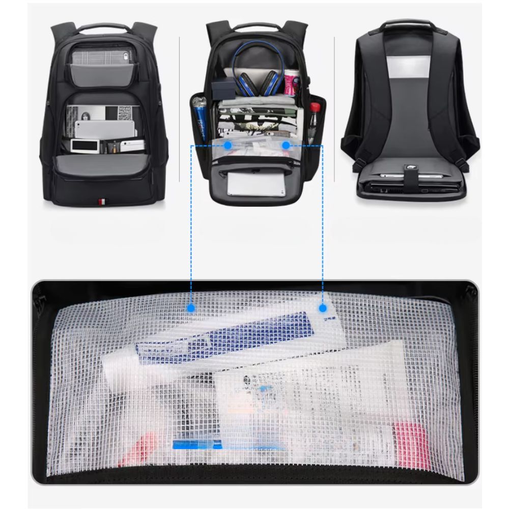 Men's Expandable Laptop Travel Backpack | USB Charging