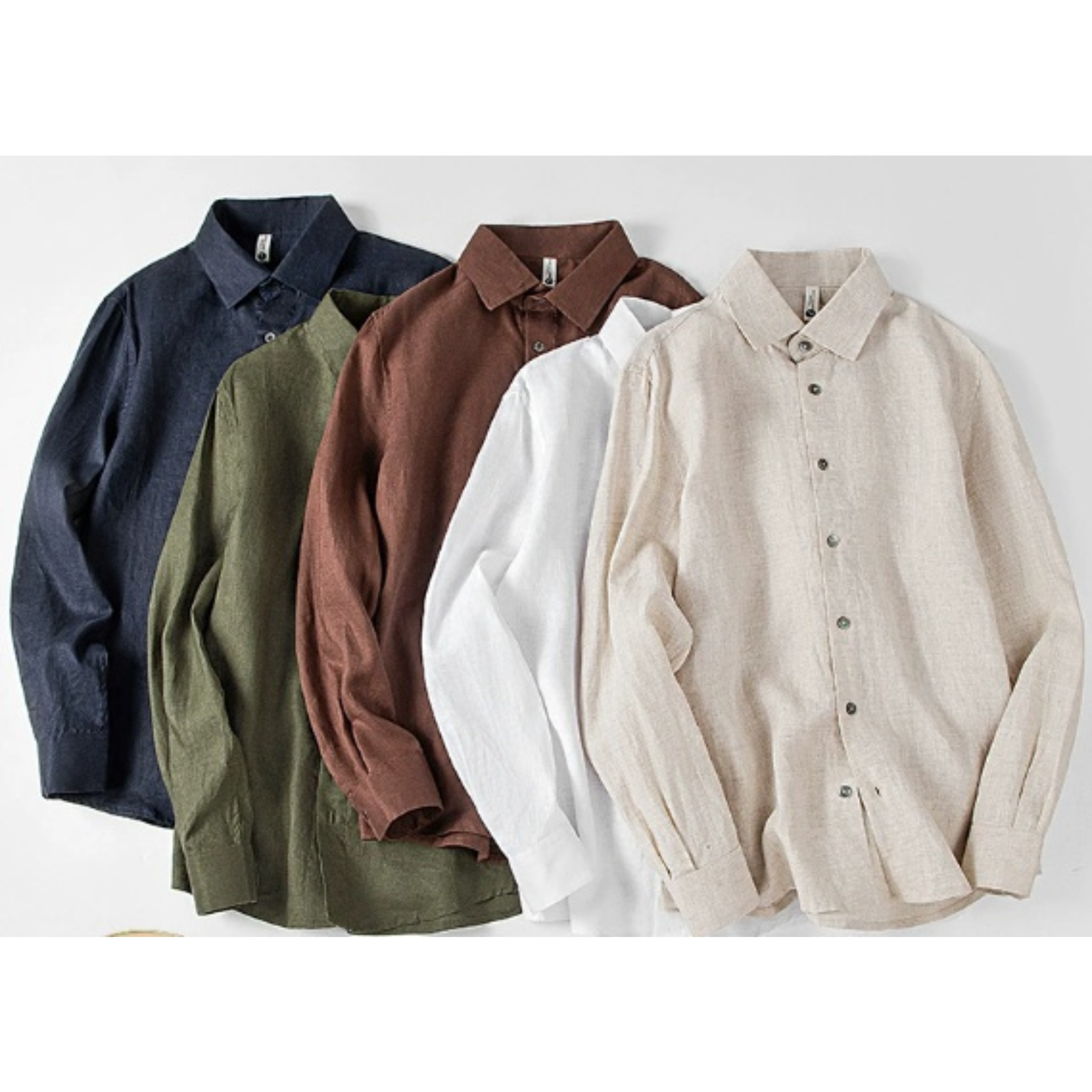 Men’s Linen Long Sleeve Shirt | Classic Everyday Style