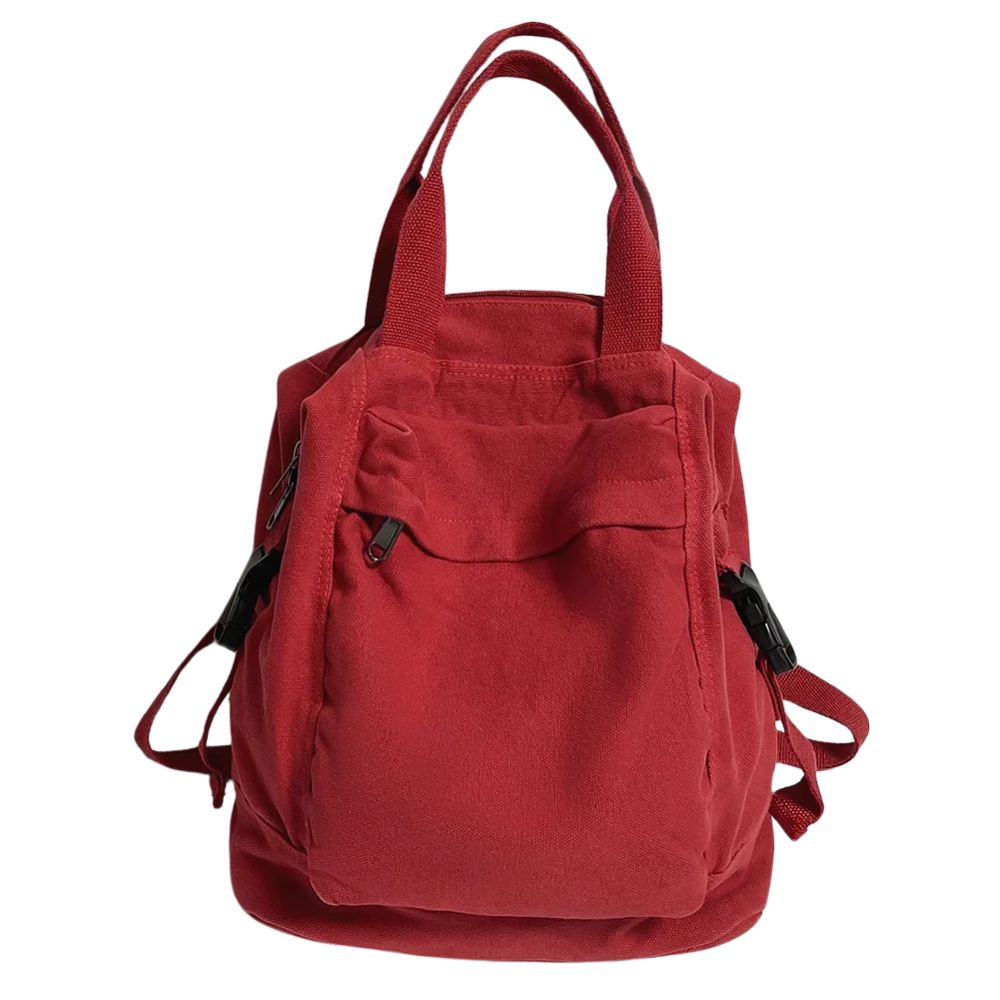 Women's Foldable Canvas Daypack Travel Backpack