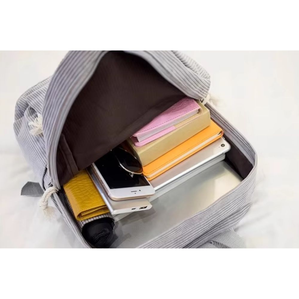 Men's Corduroy Laptop Travel Backpack