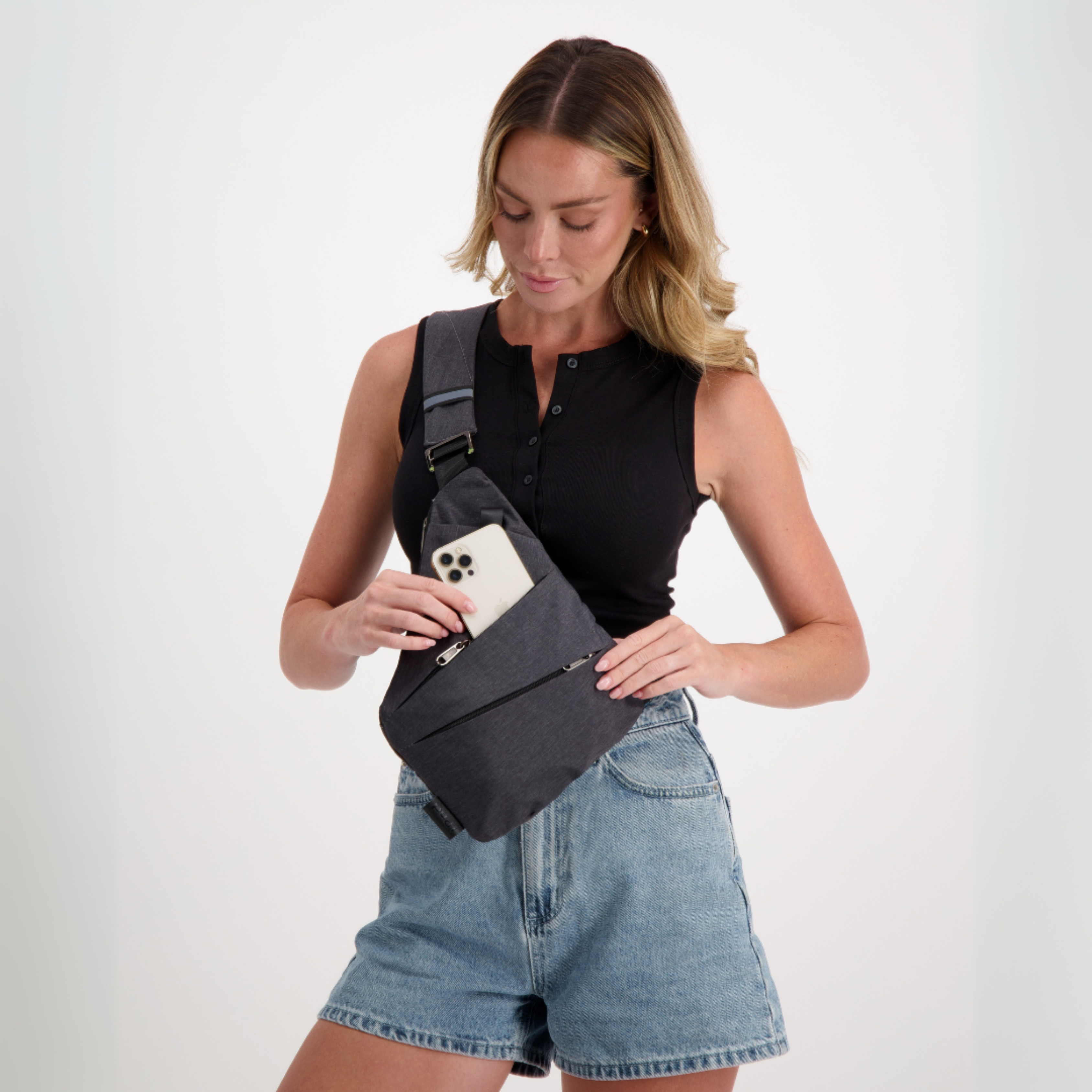 Anti-Theft Crossbody Sling Bag | RFID Protected and Slash-Resistant 5