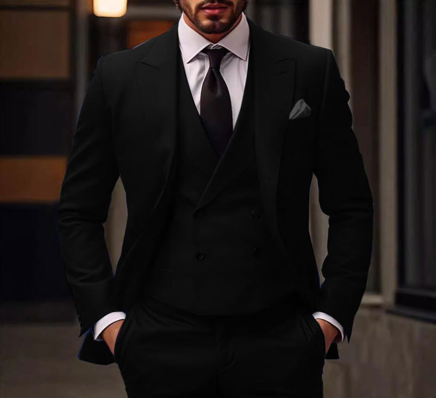 Brennan | Herren Blazer + Weste und Hose Satz | Dreiteilig 0