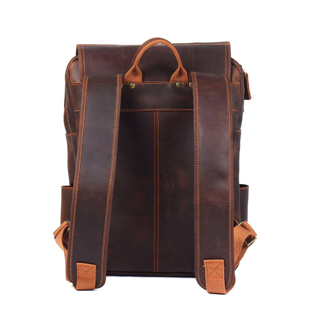 Brown Leather Rucksack | BIEFELD 2