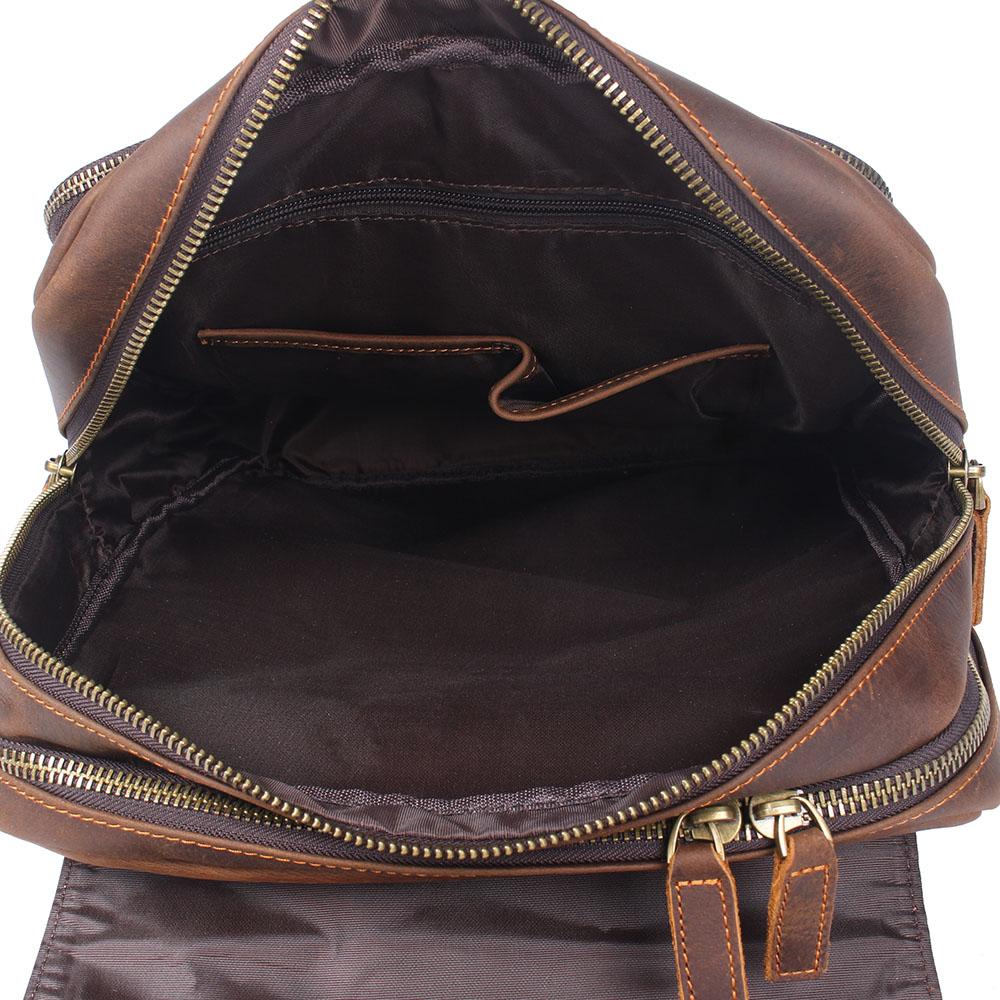 Brown Leather Rucksack | BIEFELD 8