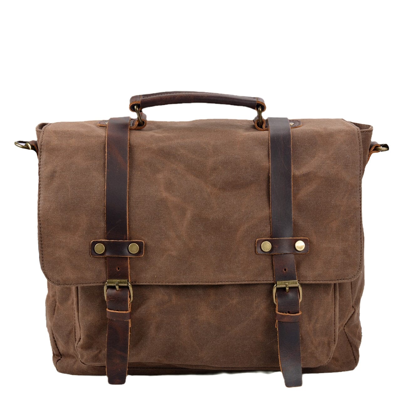 Canvas and Leather Messenger Bag | BRUGES 2