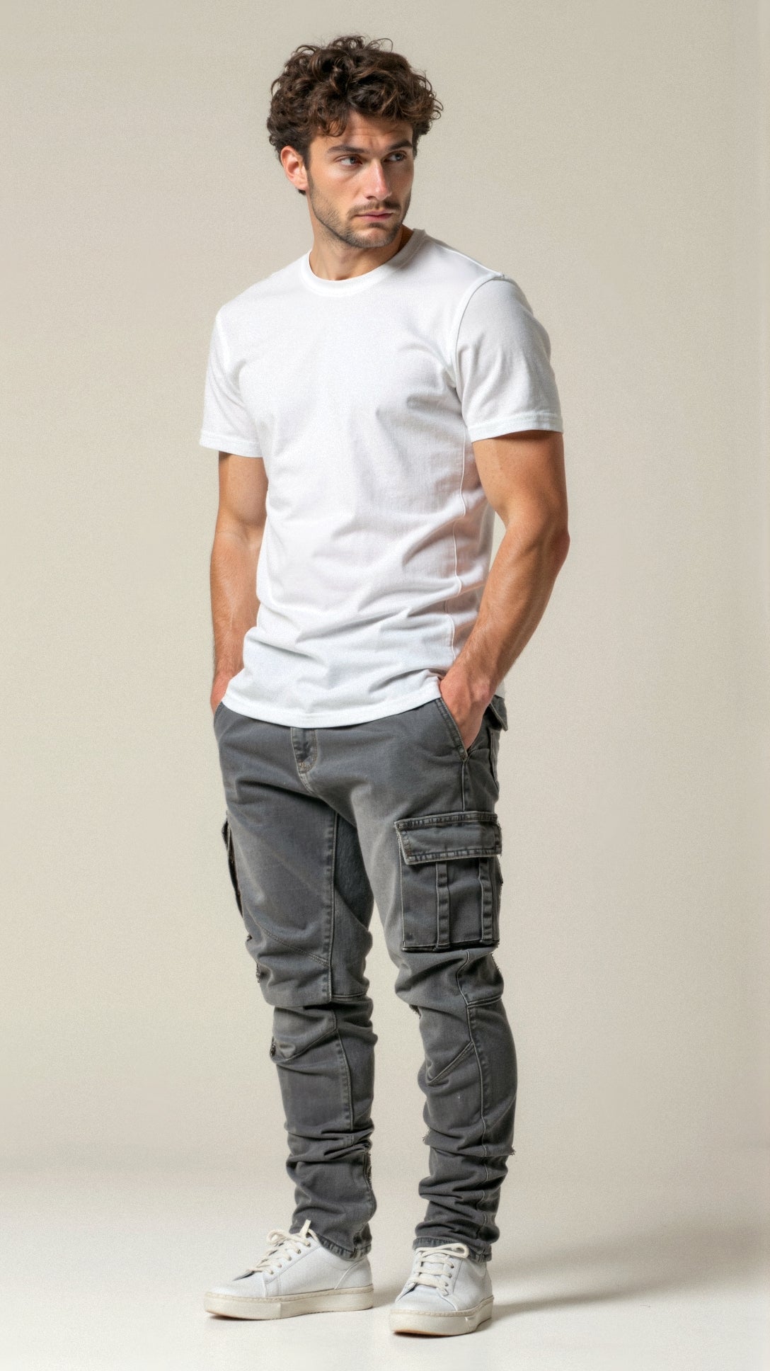 Casper stretchy cargo jeans 2