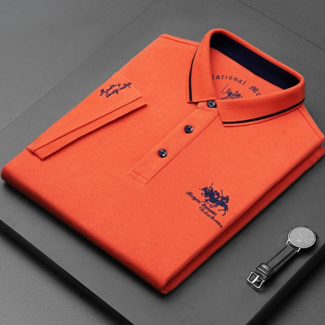 Casual Button-Down Polo Shirt for Men | Short Sleeve 9