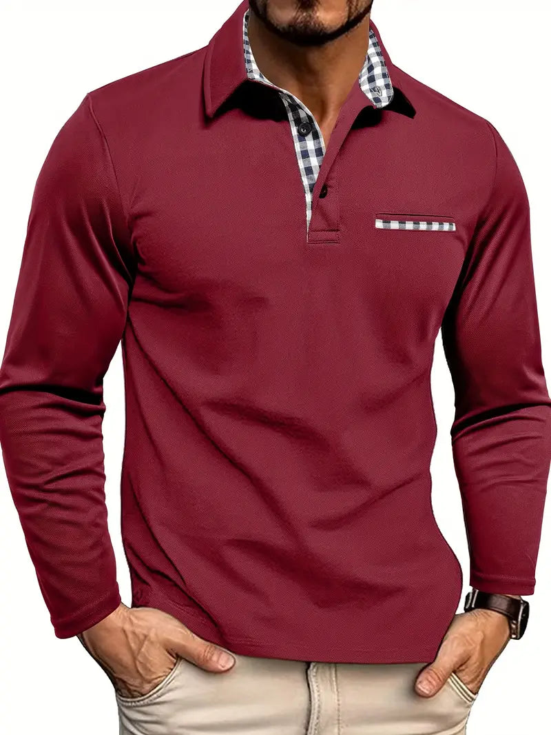 Charel | Long Sleeve Polo Shirt for Men – Stylish and Versatile 0