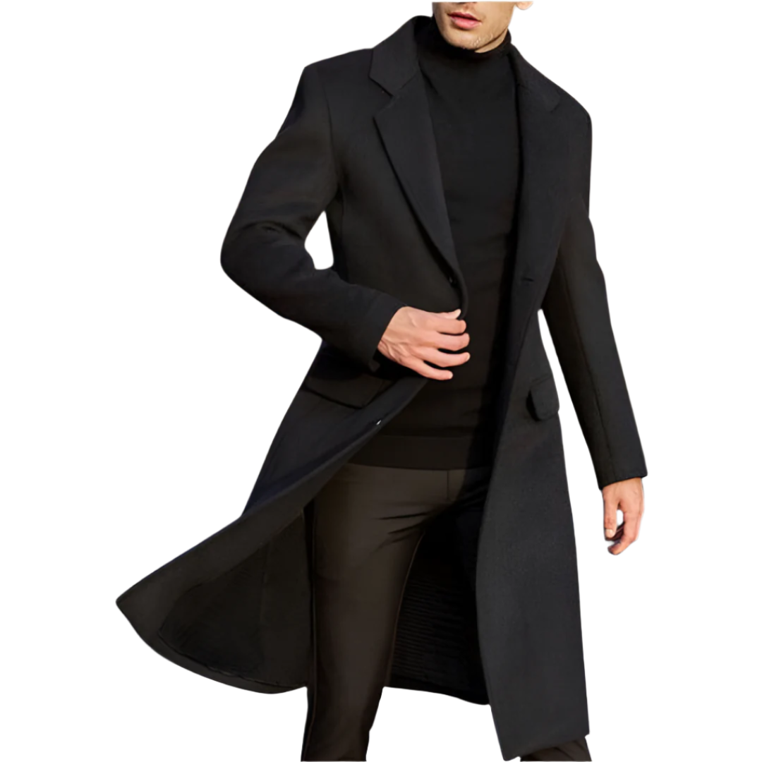 Classic Long Wool Coat for Men - George 1