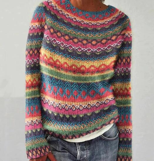 Colorful Knit Sweater for Women | Soft and Warm Everyday Style 0