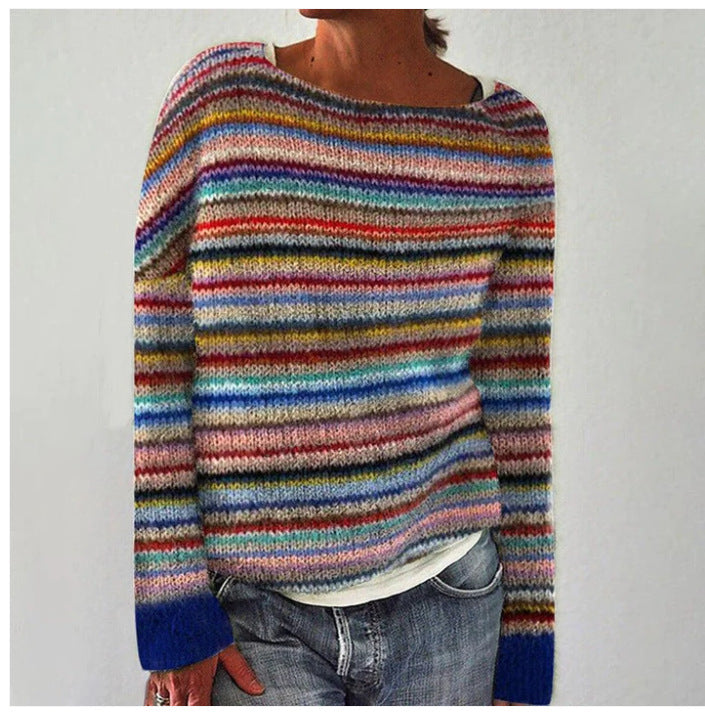 Colorful Knit Sweater for Women | Soft and Warm Everyday Style 1