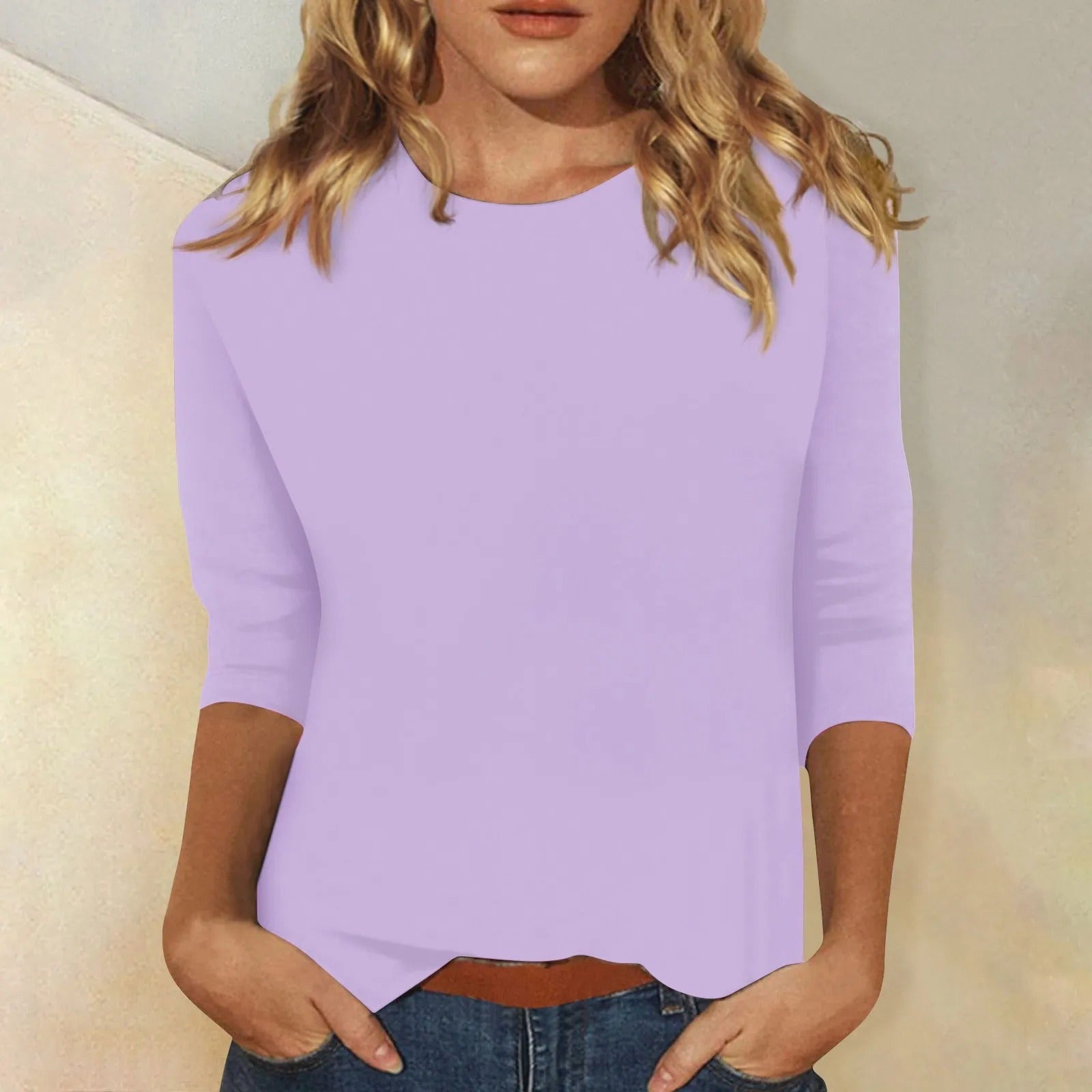 DARIELA | Women's long-sleeved round-neck shirt 1