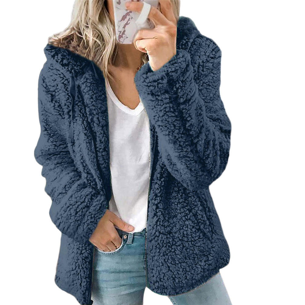 Damen Lässiges Kapuze Jacke | Warme 5