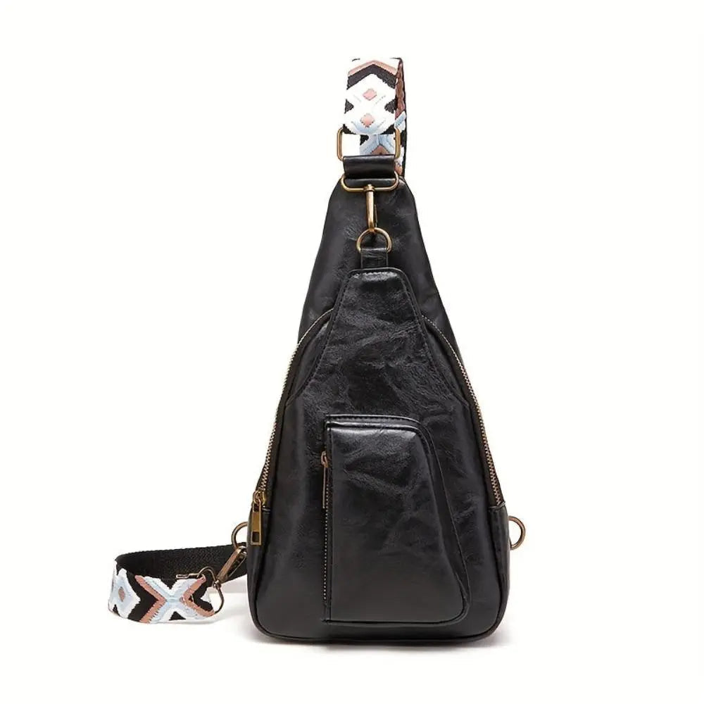 Women's Crossbody Bag | Vintage Style with Geometric Strap-2