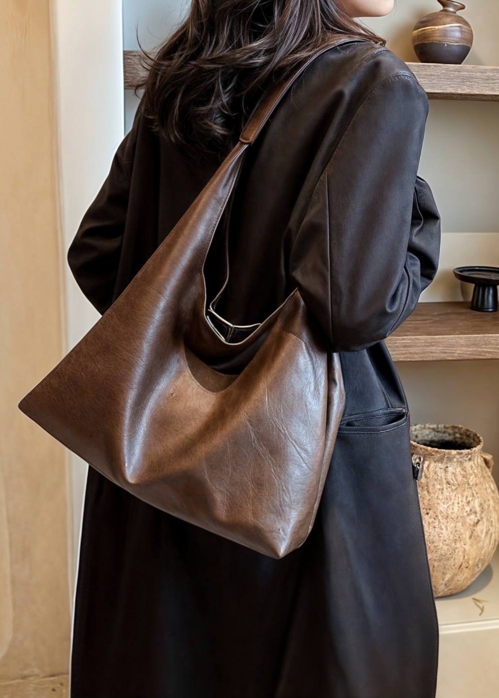 Women's Black Shoulder Bag | Timeless Design-5