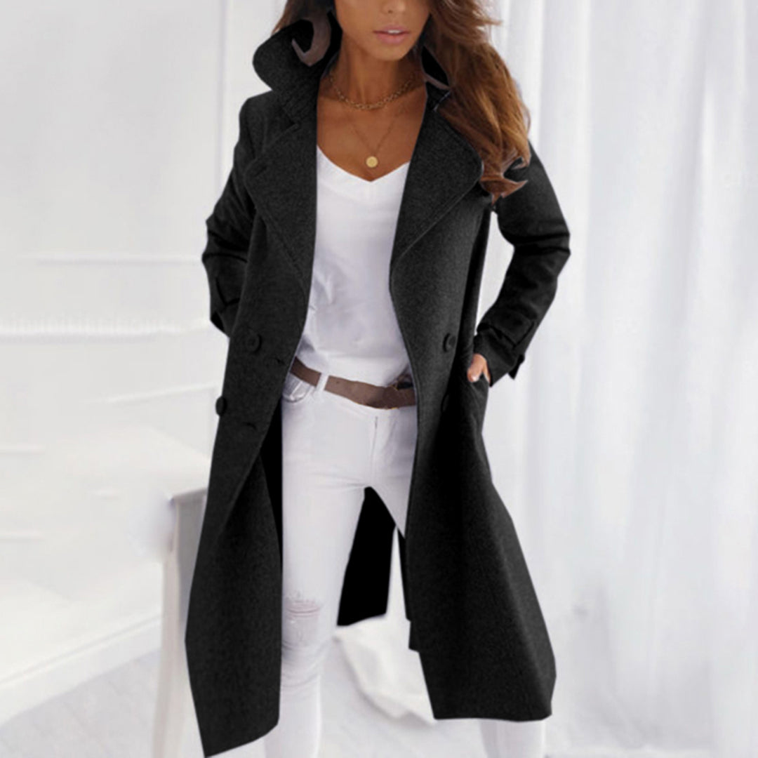 Faith | Modern coat with turn-down collar 0