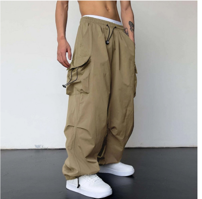 Herren Straßenmode Weit Bein Multi-Taschen Baggy Hose | Outdoor 1