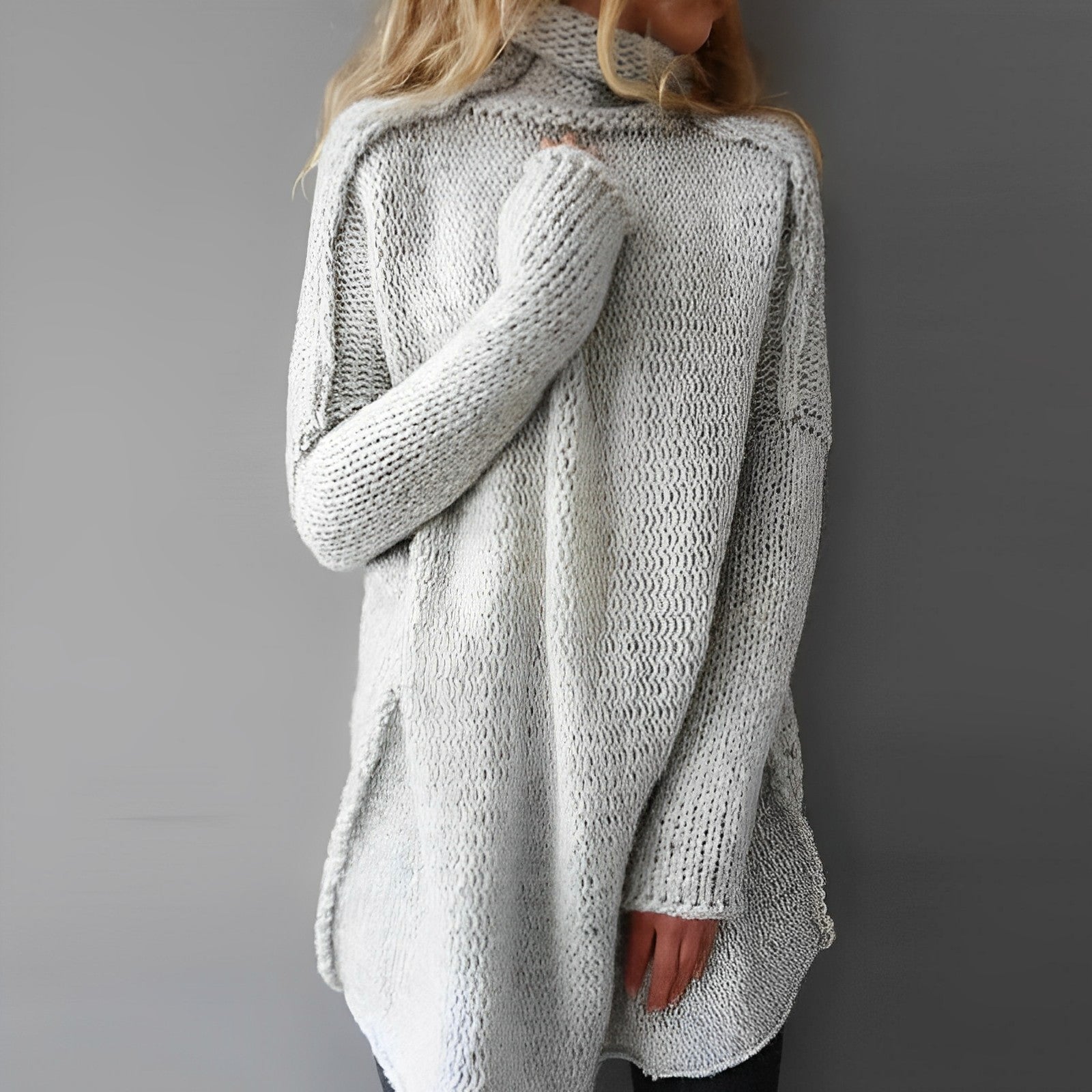 Laura | Long knitted sweater 0