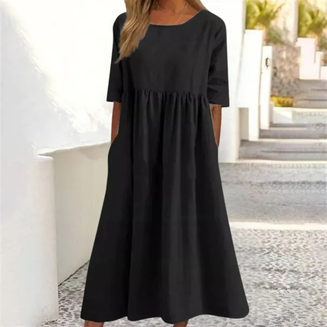 Lightweight summer dress for women with a loose fit | Midi 5