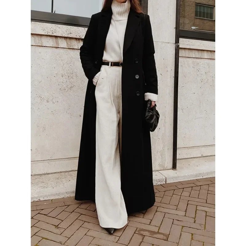 Longline Wool-Blend Coat | Tailored Elegance | spring Outerwear | Timeless Style 1