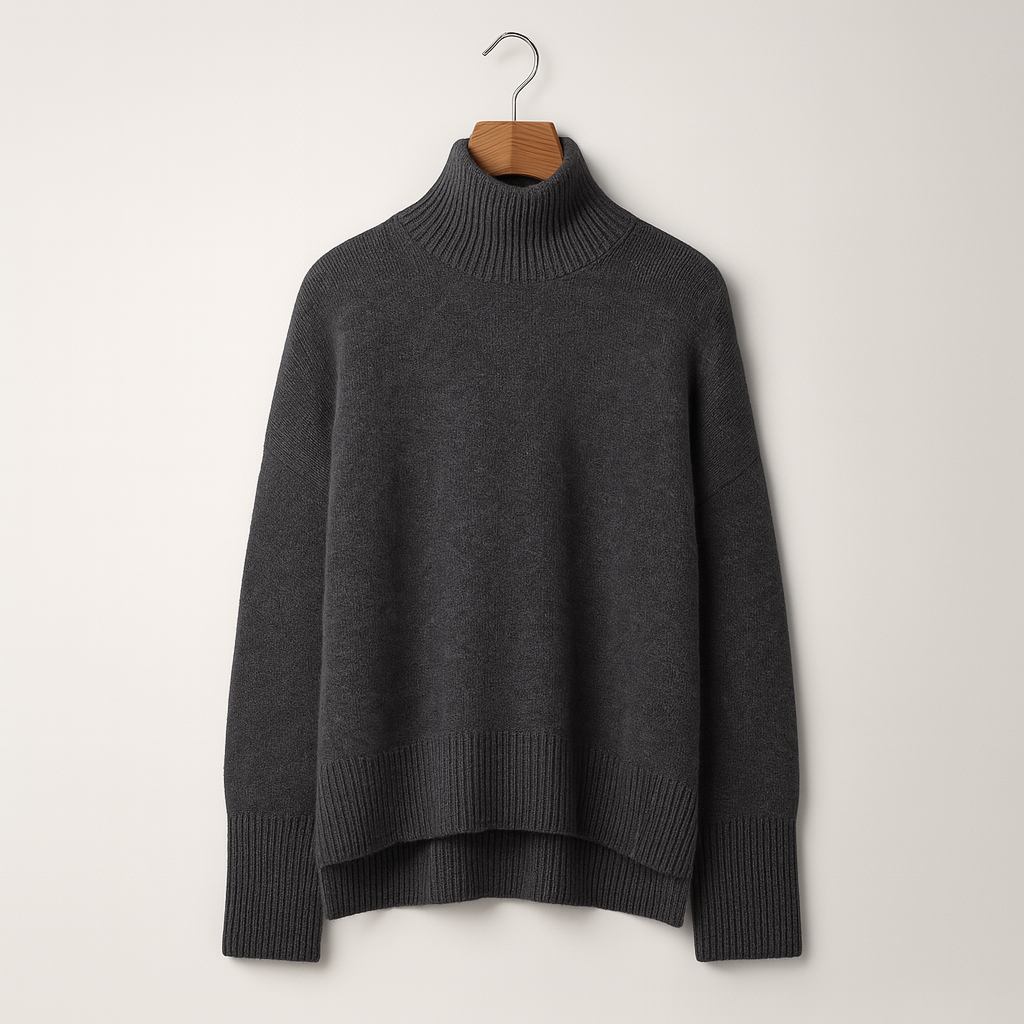 Luxurious cashmere blend turtleneck sweater 2