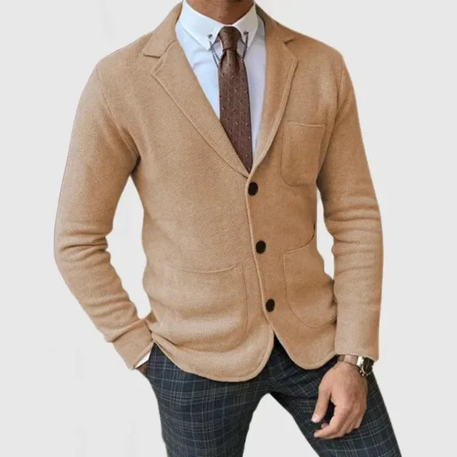 Luxurious knitted blazer for men 0