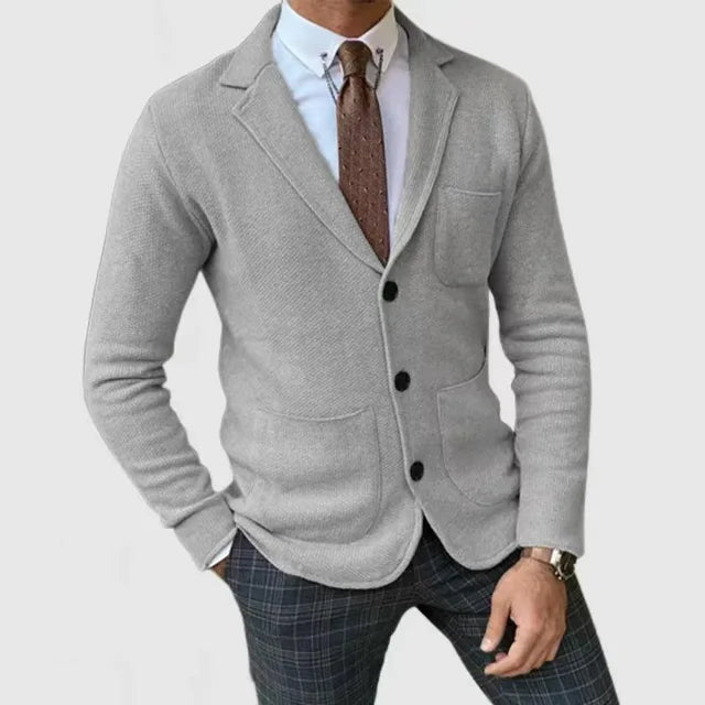 Luxurious knitted blazer for men 1