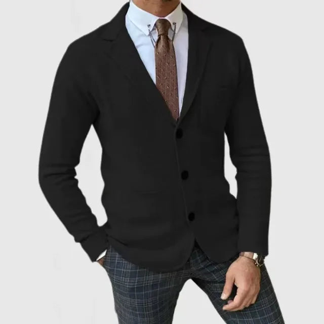 Luxurious knitted blazer for men 4