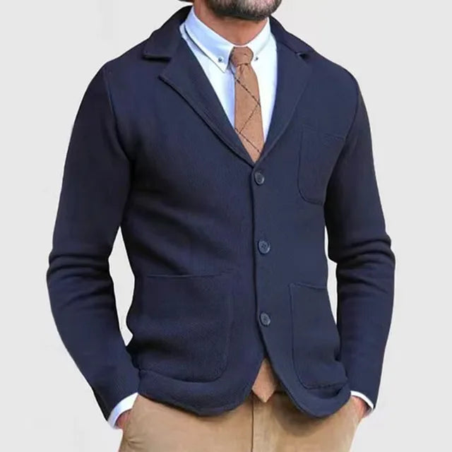 Luxurious knitted blazer for men 5