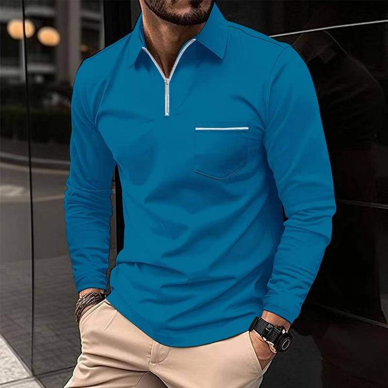 Max | Chest pocket long-sleeved polo shirt 5