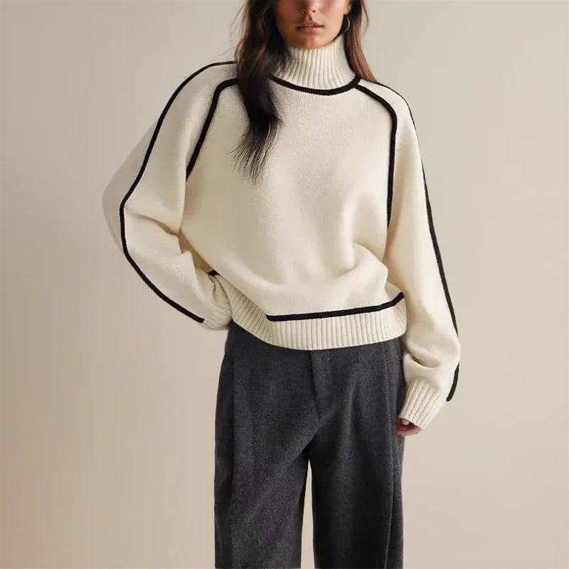 Meikena | Women's warm turtleneck sweater winter 2