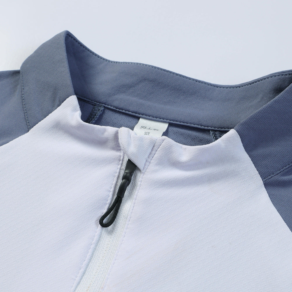 Men’s Compression Shirt - Long Sleeve - Half Zip - Athletic Fit - Thumbholes 6