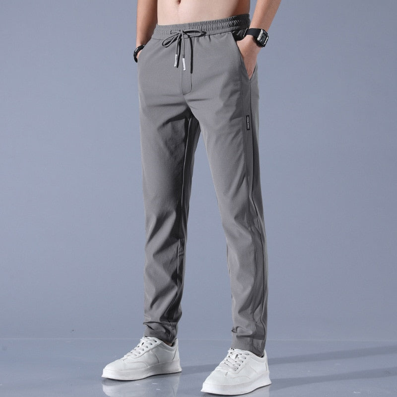 Men’s Jogger Trousers - Slim Tapered Fit - Elastic Waistband with Drawstring - Breathable 1