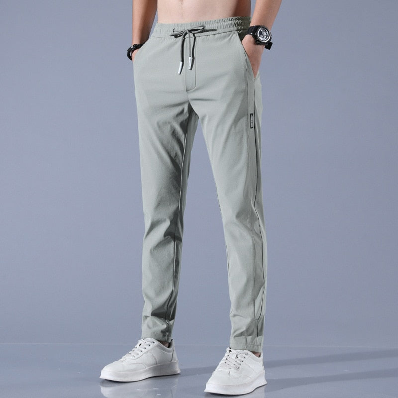 Men’s Jogger Trousers - Slim Tapered Fit - Elastic Waistband with Drawstring - Breathable 2