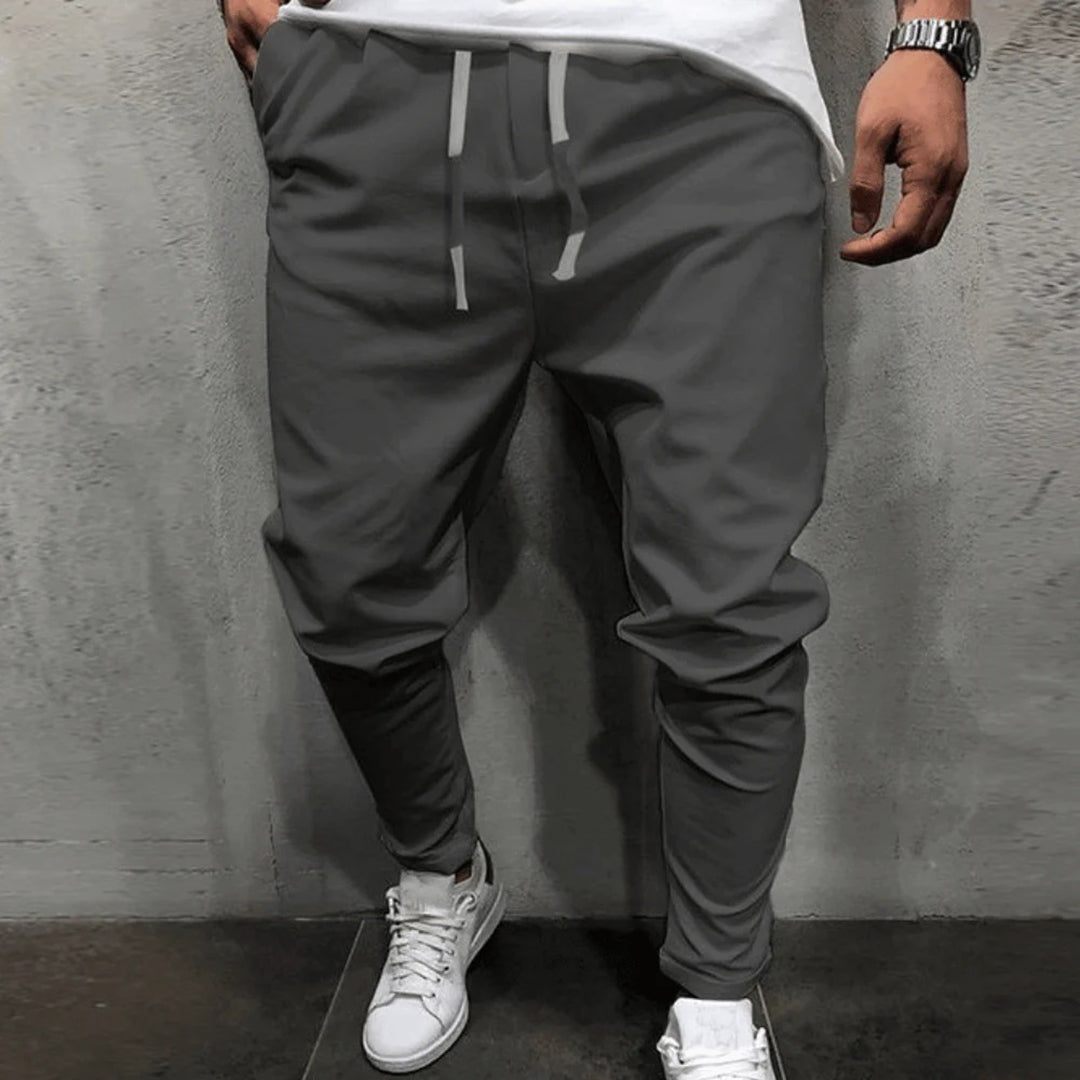 Men’s Jogger Trousers - Tapered Fit - Elastic Waist & Cuffs - Casual & Active Wear 4