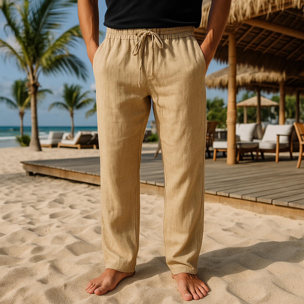Men's Linen Drawstring Pants | Summer 2