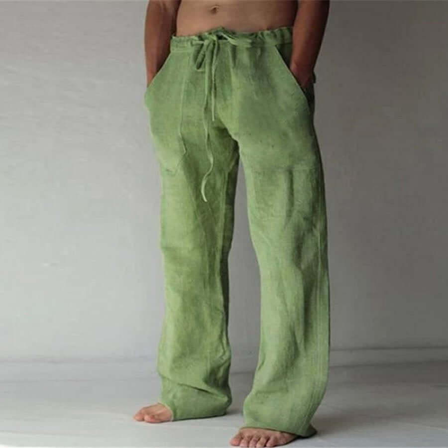 Men's Linen Drawstring Pants | Summer 3