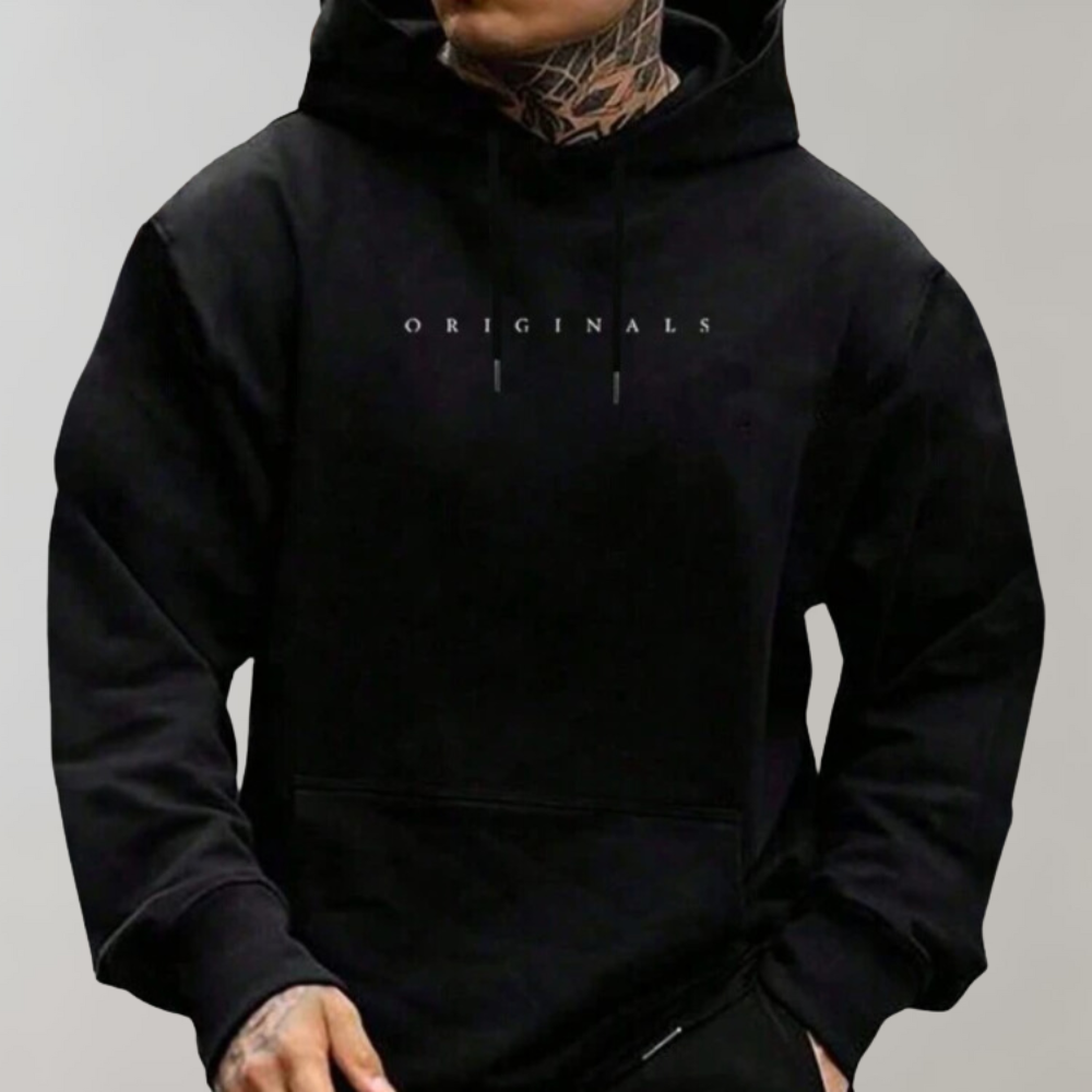 Men's Minimalist Oversized Hoodie - Streetwear Sweatshirt, Casual Athleisure 1