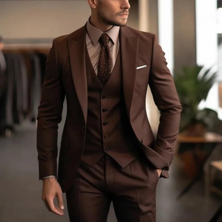 Men's Stylish 3-Piece Wedding Guest Suit | Classic 10