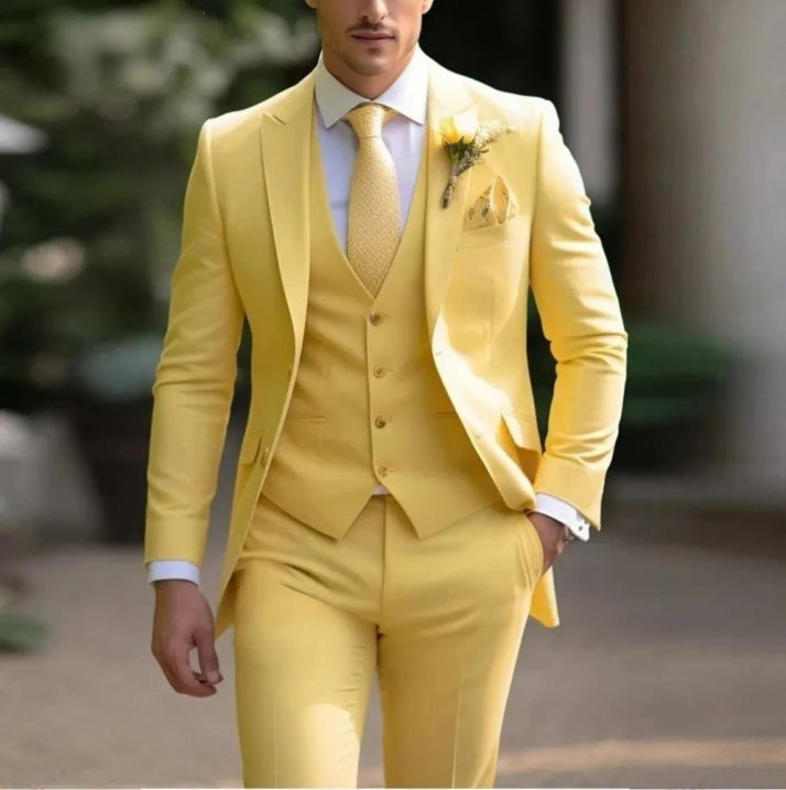 Men's Stylish 3-Piece Wedding Guest Suit | Classic 8