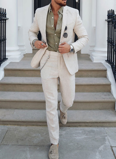 Men's Summer 2-Piece Wedding Guest Suit | Blazer and Trousers 2