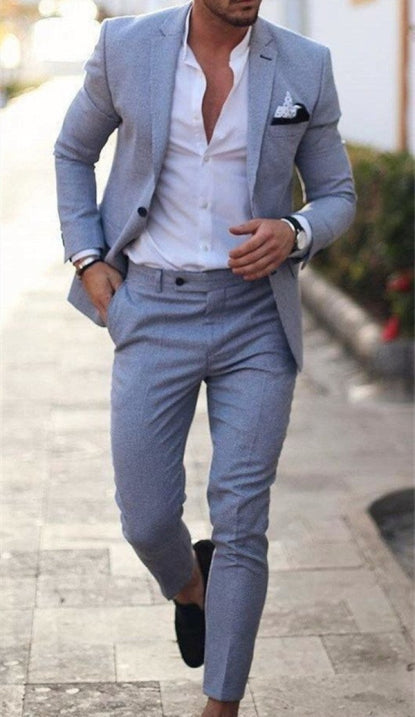 Men's Summer 2-Piece Wedding Guest Suit | Blazer and Trousers 8